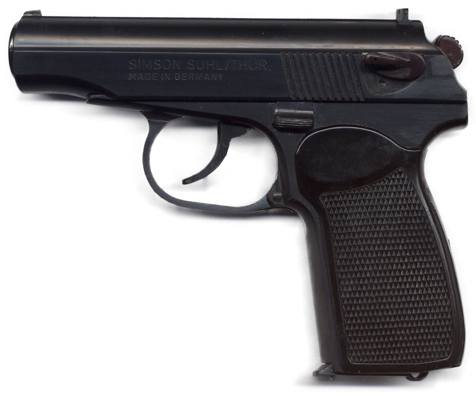 Pistol Makarov PM 9 mm approximately 1995 (8 cartridges)